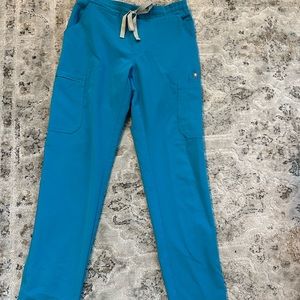 XS FIGS YOLA skinny scrub pant TEAL